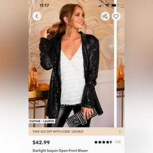 CUPSHE blazer and tank. Size small, NWT. Selling both together.